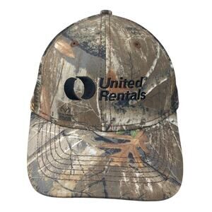 United Rentals Strapback Baseball Cap Multicolor One Size Camo Reel Tree Edge